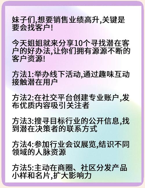 淘宝智引客户寻觅之旅,电商运营角度深度解析
淘宝寻客秘笈,如何巧妙挖掘潜在客户?
