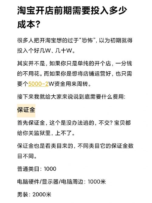 申请淘宝网店需要花钱吗?解读淘宝开店成本与投入