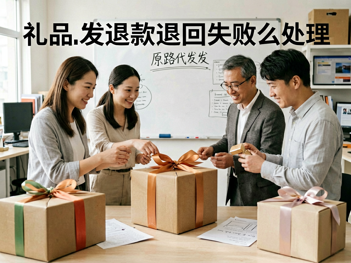 礼品代发退款原路退回失败怎么处理?先复核账户再决定重试