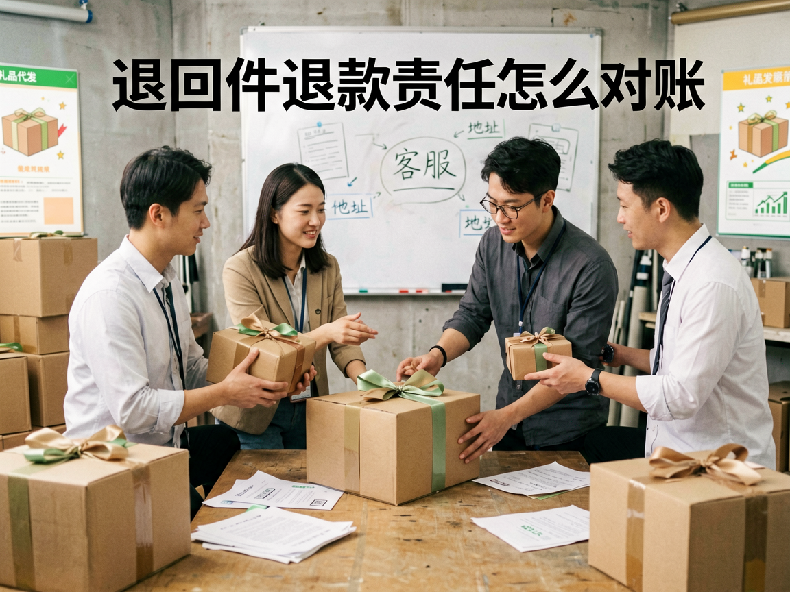 礼品代发网站退回件退款责任怎么对账？按原因、状态和费用节点留痕